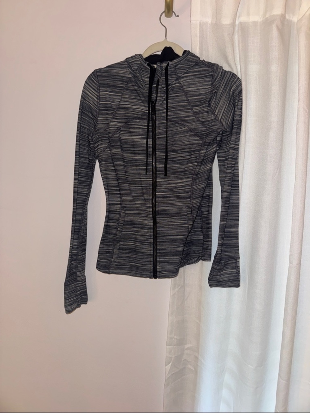 lululemon athletica Striped Black & Gray Define Jacket